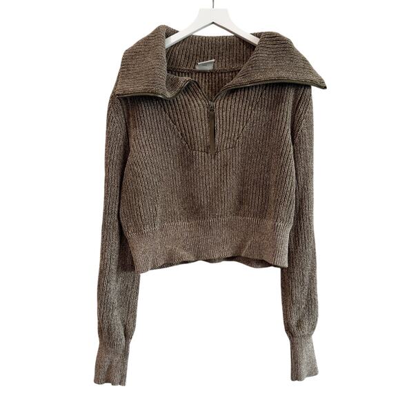 Varley Mentone Half Zip Dark Olive Speckle - Picture 5 of 11